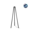 GLOBOSTAR® TRIPOD 203-0258 Μοντέρνο Επιδαπέδιο Φωτιστικό με Ντουί 1 x E27 AC 220-240V IP20 - Μαύρο - Μ38 x Π38 x Υ120cm